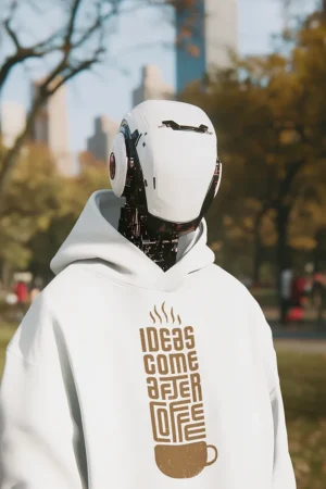 Суичър с щампа Чаша кафе