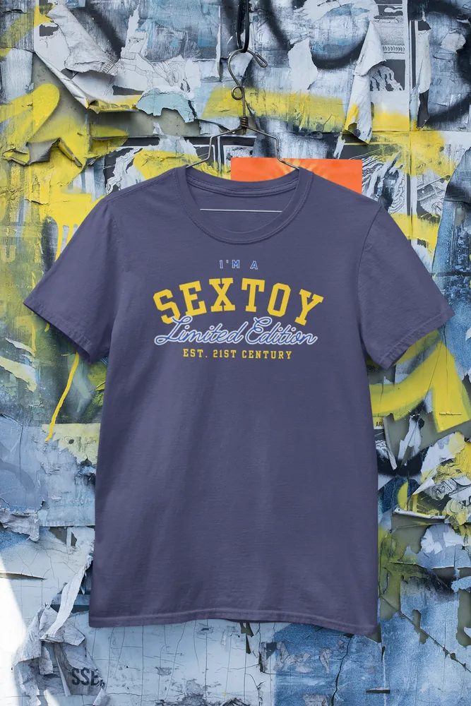 Мъжка тениска с щампа Надпис I'm a Sextoy