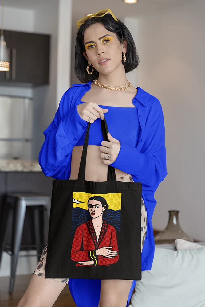 Памучна чанта с щампа Frida Kahlo
