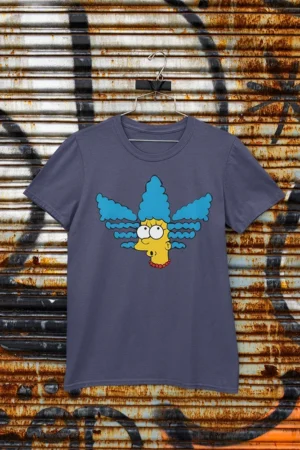 Мъжка тениска с щампа Marge Simpson - Navy