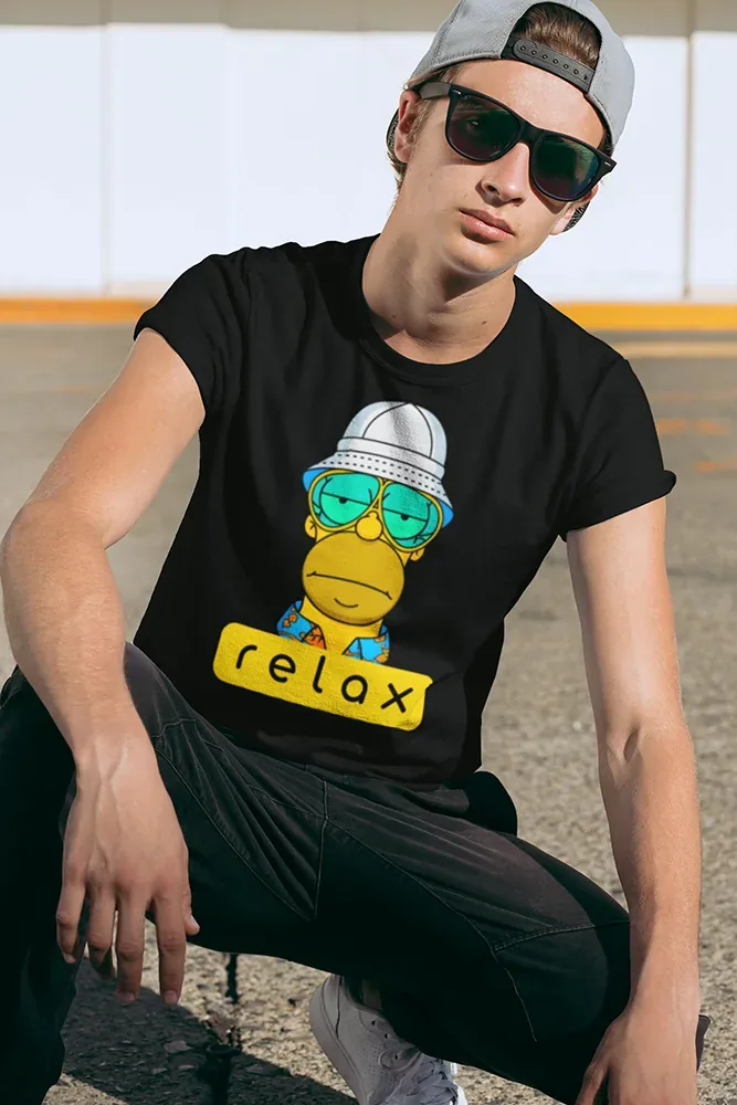 Мъжка тениска с щампа Homer Simpson