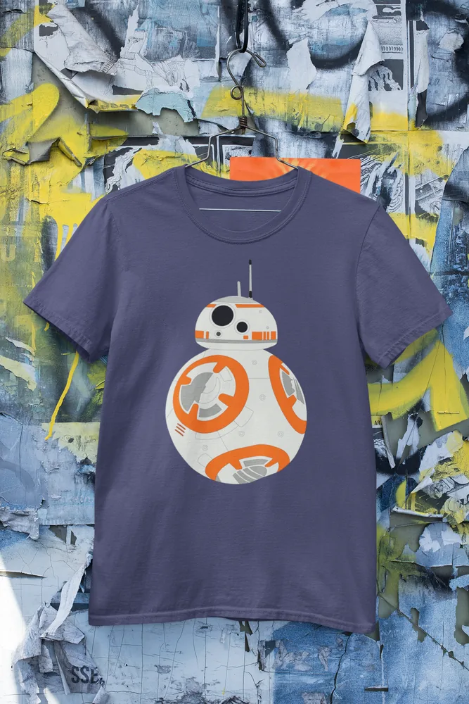 Мъжка тениска с щампа Кръглият робот от Star Wars