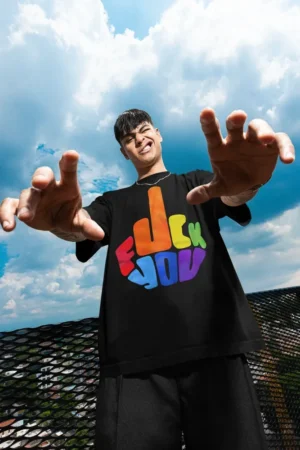 Oversize тениска Fuck you
