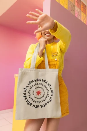 Tote Bag bitch bitch bitch - Natural