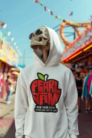 Суичър с щампа Логото на Pearl Jam
