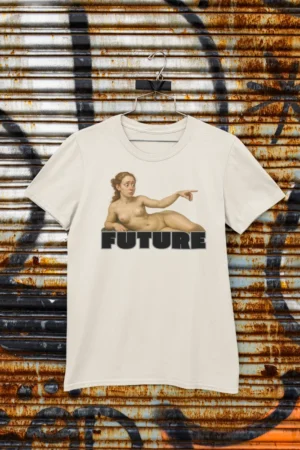 Мъжка тениска с щампа Класически женски акт