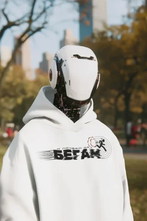Суичър и почвам да бегам, бате - Бяло