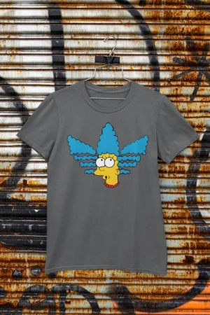 Мъжка тениска с щампа Marge Simpson - Graphite
