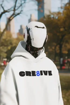 Суичър с щампа Надпис CRE8IVE