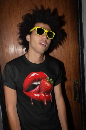 Мъжка тениска Strawberry Kiss
