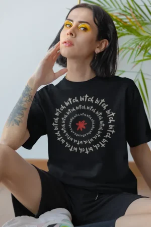 Oversize тениска bitch bitch bitch