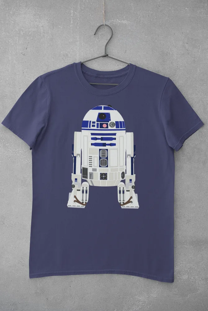 Мъжка тениска с щампа Роботът R2-D2 от Star Wars
